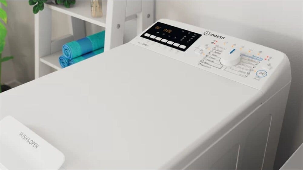 Indesit BTWB7220PEU/N TOP Lavatrice a carica dall'alto cm.40 - capacità 7kg - bianco