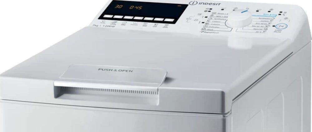 Indesit BTWB7220PEU/N TOP Lavatrice a carica dall'alto cm.40 - capacità 7kg - bianco