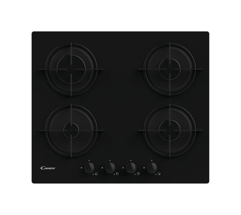 Candy CVW6BB Piano cottura a gas - cm.60 - vetro nero
