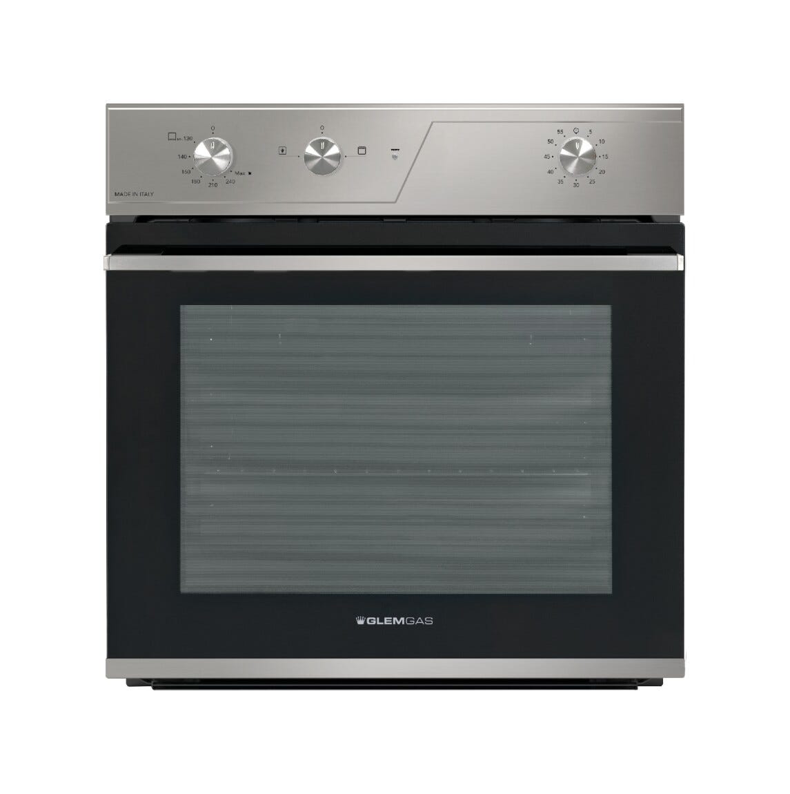 Glem GFRF21IX Ribelle Forno elettrico e a gas cm. 60 - nero/inox