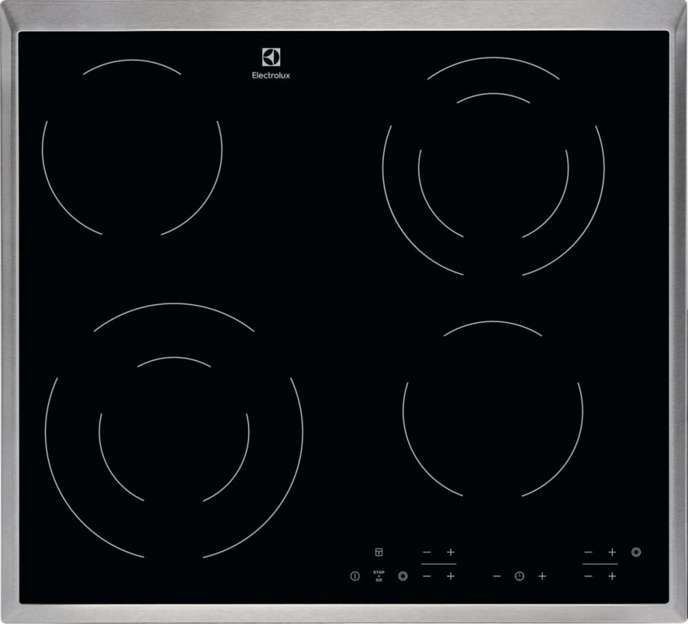 Electrolux EHF6342XOK Piano cottura elettrico cm. 58 - vetroceramica nero