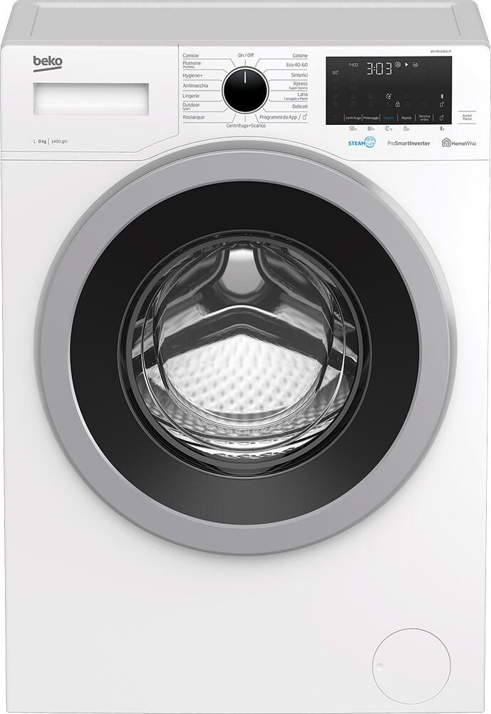 Beko 7001440035 Lavatrice cm. 60 - capacità 8 kg - bianco
