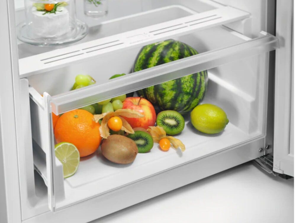 Electrolux LRB1DE33W 600 Frigorifero a libera installazione cm 60 h. 155 - lt. 309 - bianco
