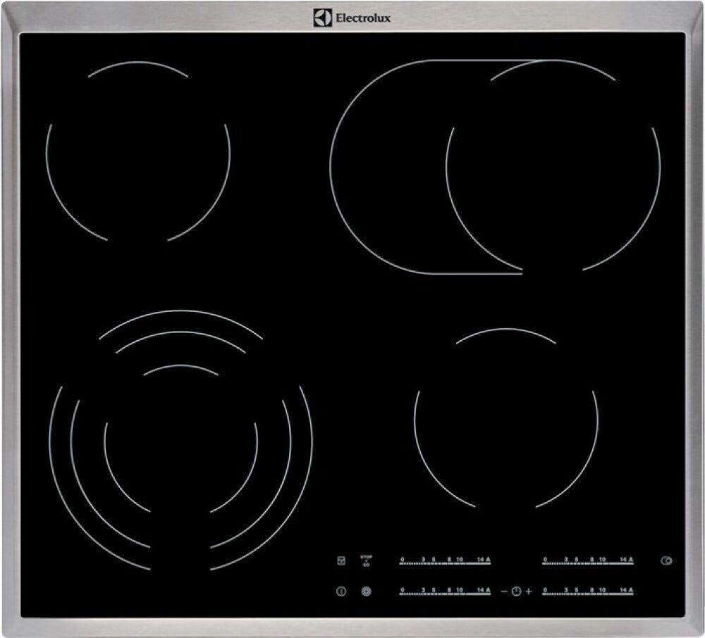 Electrolux EHF46547XK Piano cottura elettrico cm. 58 - nero