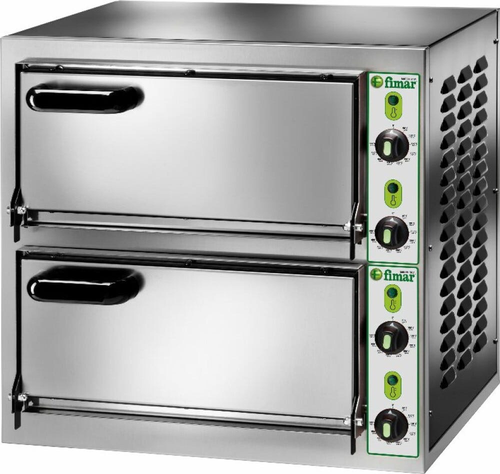 Fimar MICRO2C Fornetto per pizza 2 camere con porta cieca - monofase - inox