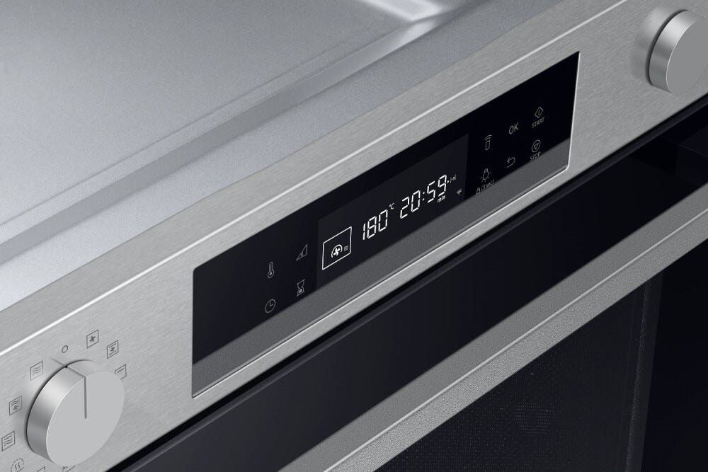 Samsung NQ5B4553FBS Serie 4 Forno combinato microonde ad incasso cm. 60 - acciaio