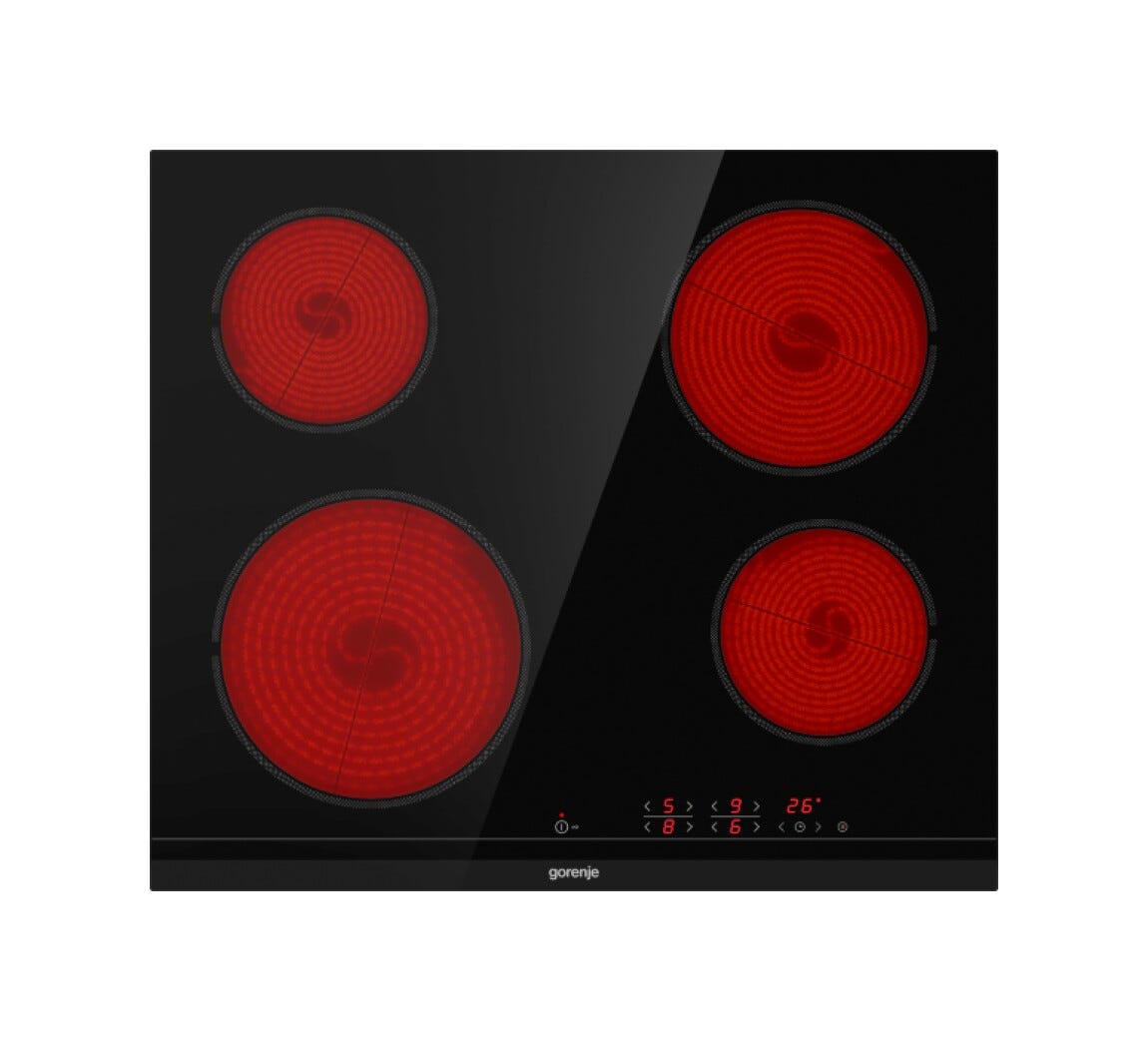 Gorenje ECT641BCSC Piano cottura elettrico cm. 60 - nero