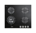 De Longhi NSL460NCM Piano cottura a gas cm. 60 - vetroceramica nero