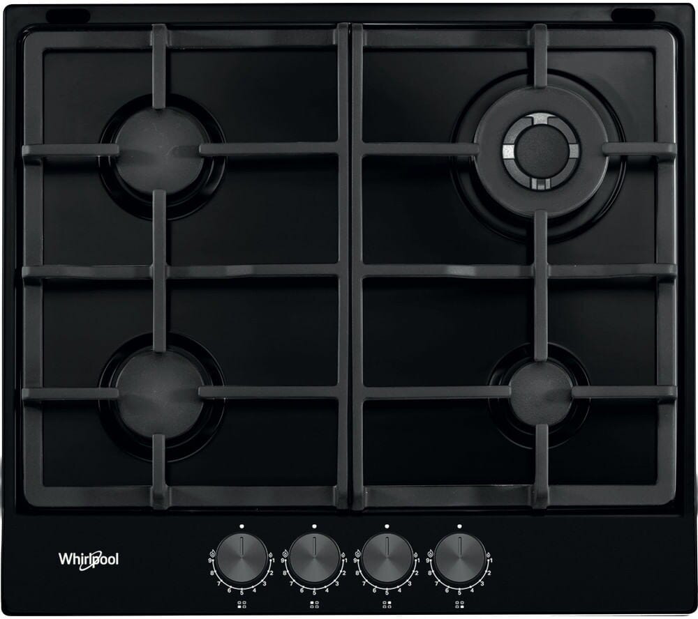 Whirlpool TGML 661 NB Piano cottura a gas cm.58 - nero