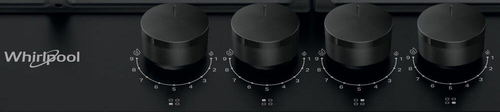 Whirlpool TGML 661 NB Piano cottura a gas cm.58 - nero