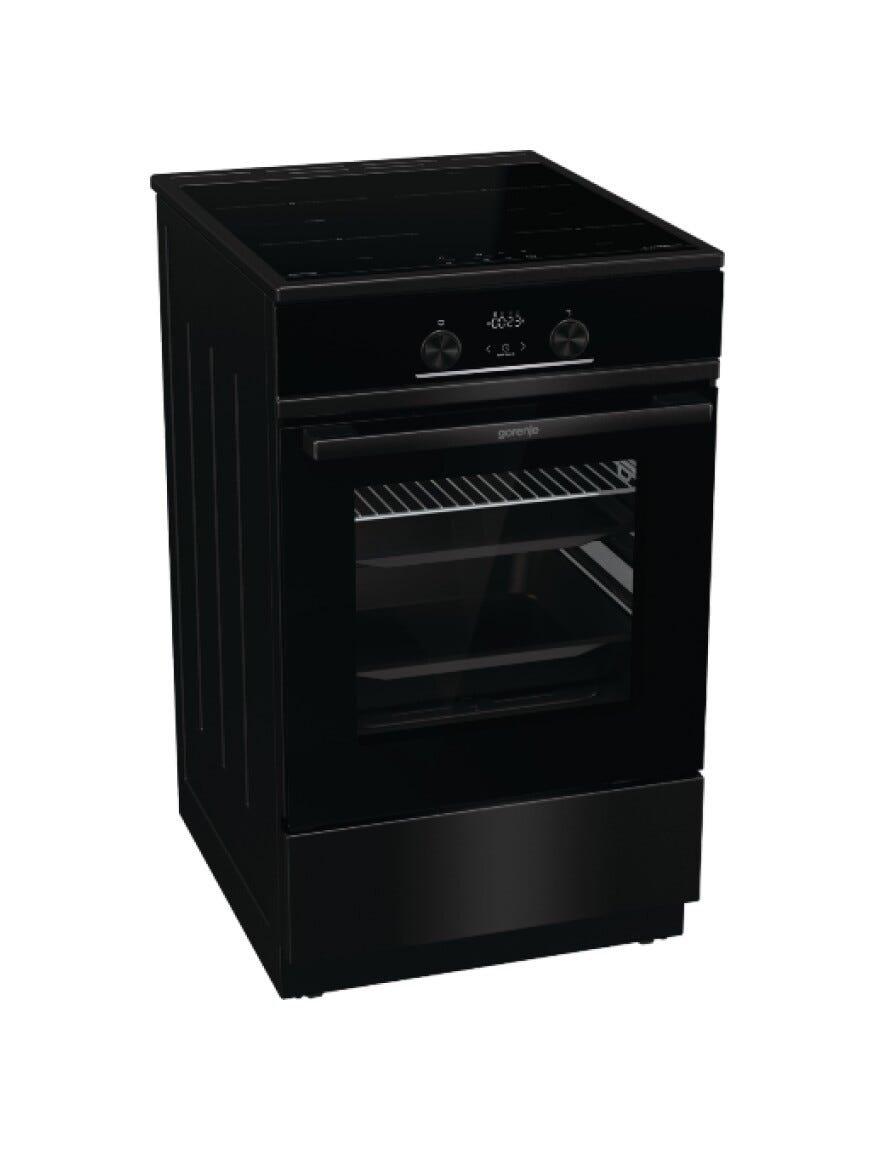 Gorenje GEIT5C60BPG Cucina da accosto cm. 50 - 4 zone induzione + 1 forno elettrico - nero