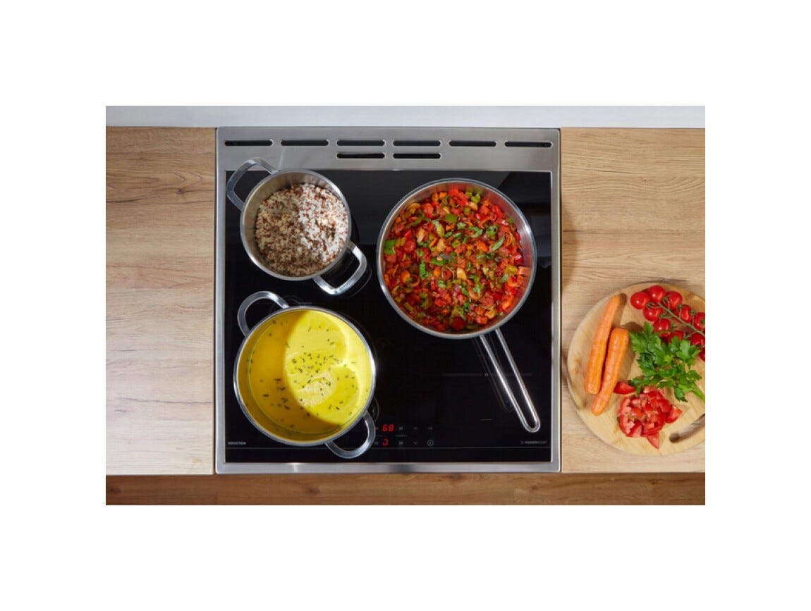 Gorenje GEIT5C60BPG Cucina da accosto cm. 50 - 4 zone induzione + 1 forno elettrico - nero