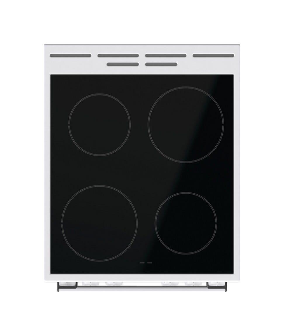 Gorenje GEC5A10WG Cucina da accosto cm. 50 - 4 zone cottura elettriche + 1 forno elettrico - bianco/nero