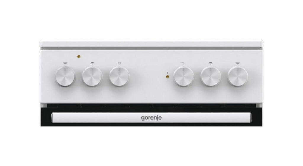 Gorenje GEC5A10WG Cucina da accosto cm. 50 - 4 zone cottura elettriche + 1 forno elettrico - bianco/nero
