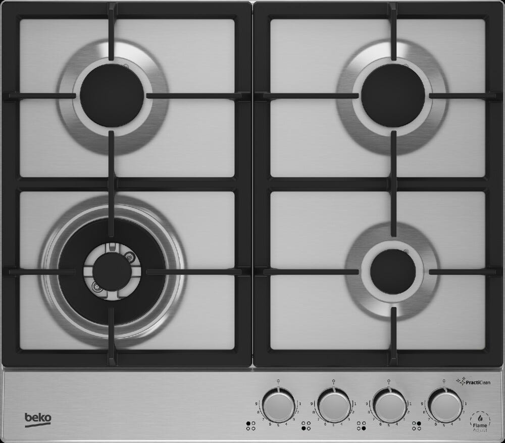 Beko HIAW64226SXE Piano cottura a gas cm.60 - inox