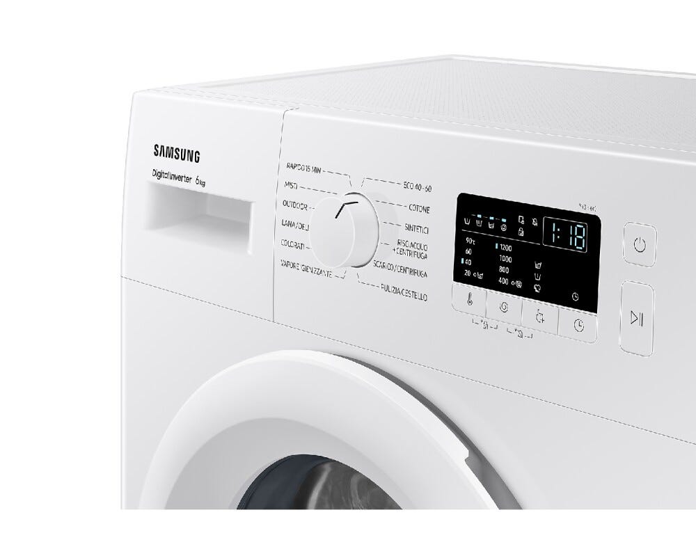 Samsung WW60A3120WE Lavatrice slim cm. 60 - capacità 6 kg - bianco