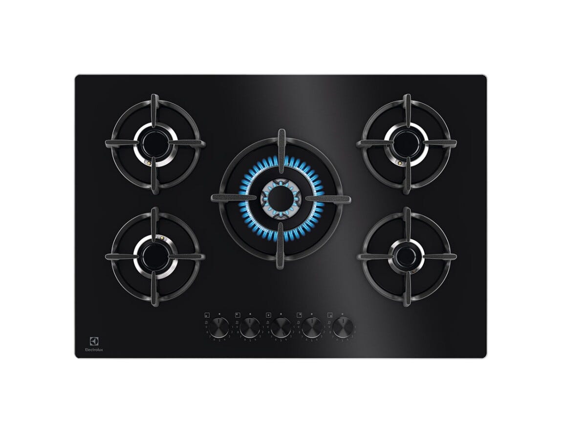 Electrolux EGG75372K Piano cottura a gas cm.75 - vetro nero