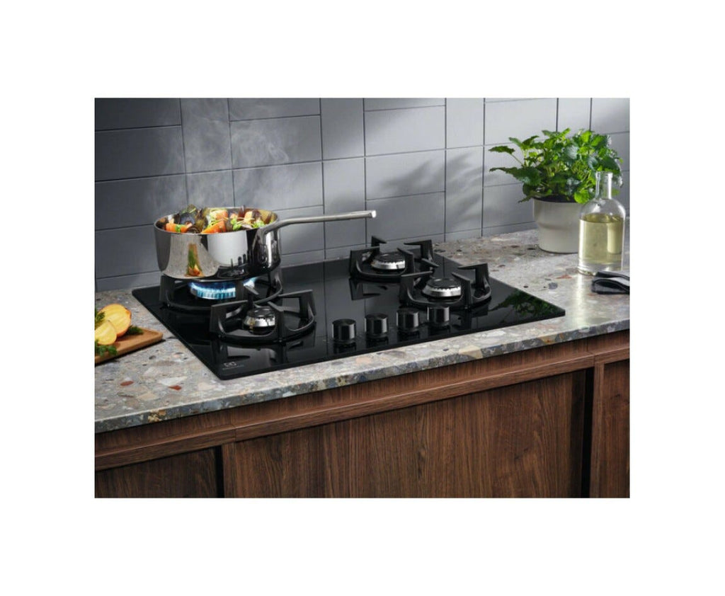 Electrolux EGG64272K Piano cottura a gas cm.60 - vetro nero
