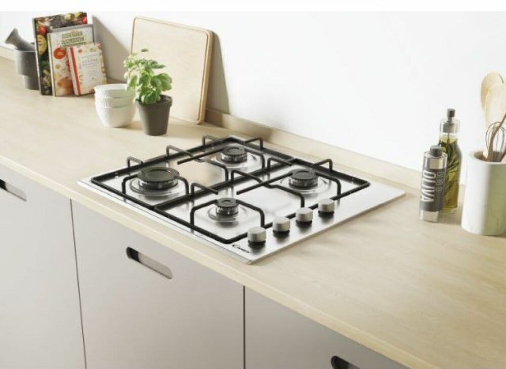 Candy CHW6LX Piano cottura a gas cm.60 - inox
