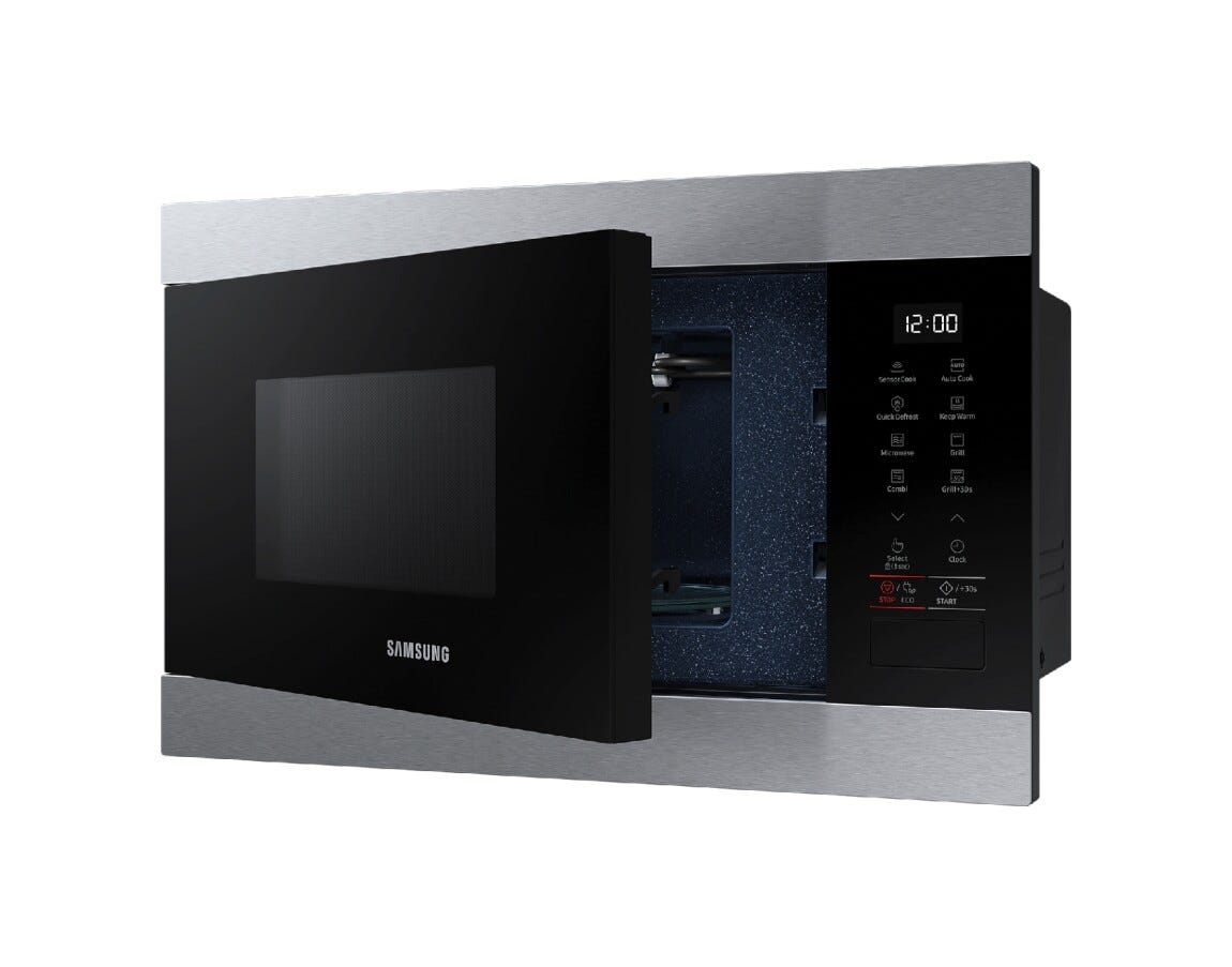 Samsung MG22M8274CT/E1 Forno microonde ad incasso cm. 60 - acciaio inox/nero