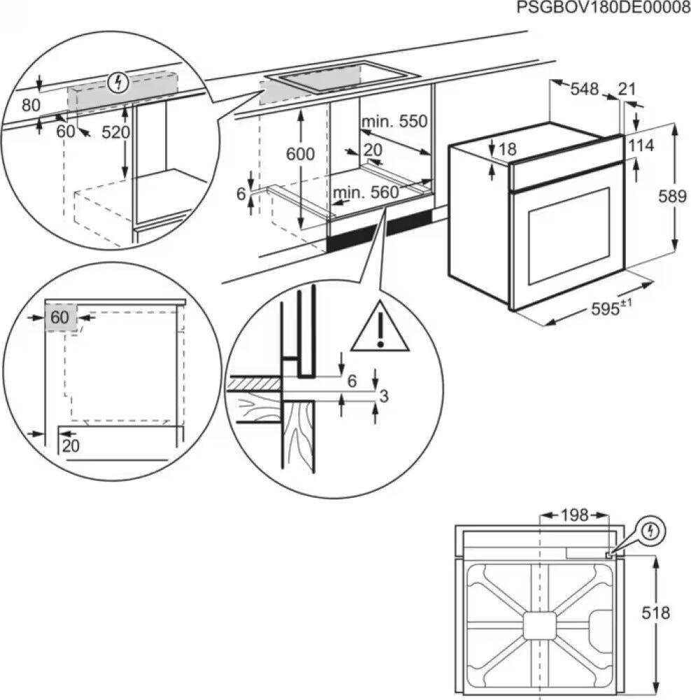 Electrolux KOCDH76X Serie 700 Forno a vapore cm.60 - inox