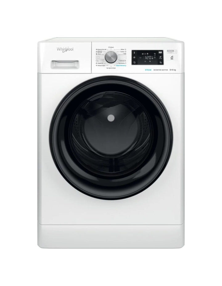 Whirlpool FFWDB864349BVEE Lavasciuga cm.60 - lavaggio 8kg - asciugatura 6kg - bianco