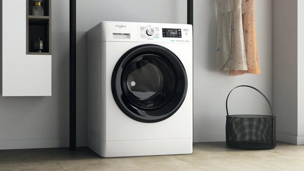 Whirlpool FFWDB864349BVEE Lavasciuga cm.60 - lavaggio 8kg - asciugatura 6kg - bianco