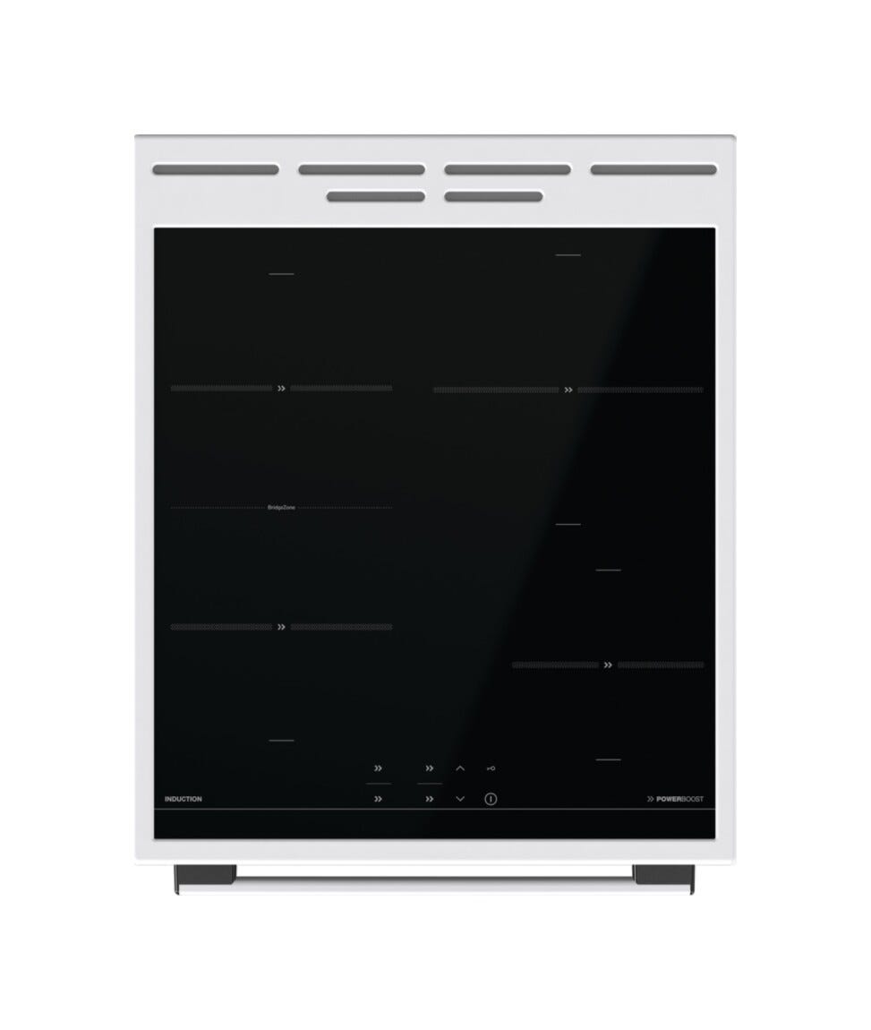 Gorenje GEIT5C60WPG Cucina da accosto cm. 50 - 4 zone induzione + 1 forno elettrico - bianco/nero