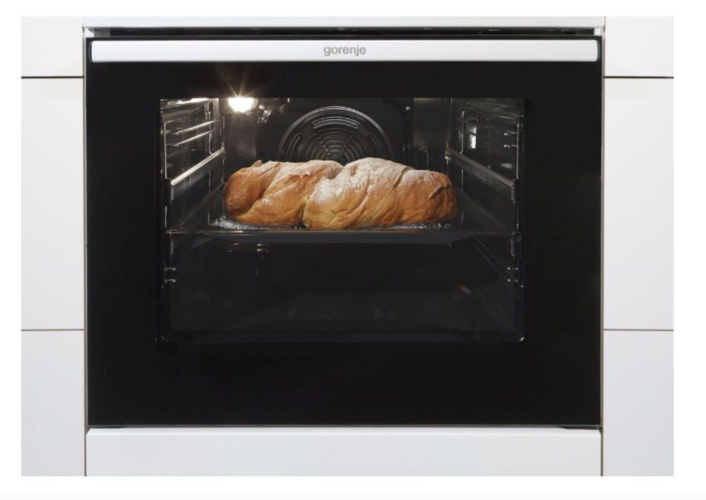 Gorenje GEIT5C60WPG Cucina da accosto cm. 50 - 4 zone induzione + 1 forno elettrico - bianco/nero