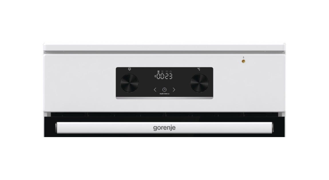 Gorenje GEIT5C60WPG Cucina da accosto cm. 50 - 4 zone induzione + 1 forno elettrico - bianco/nero