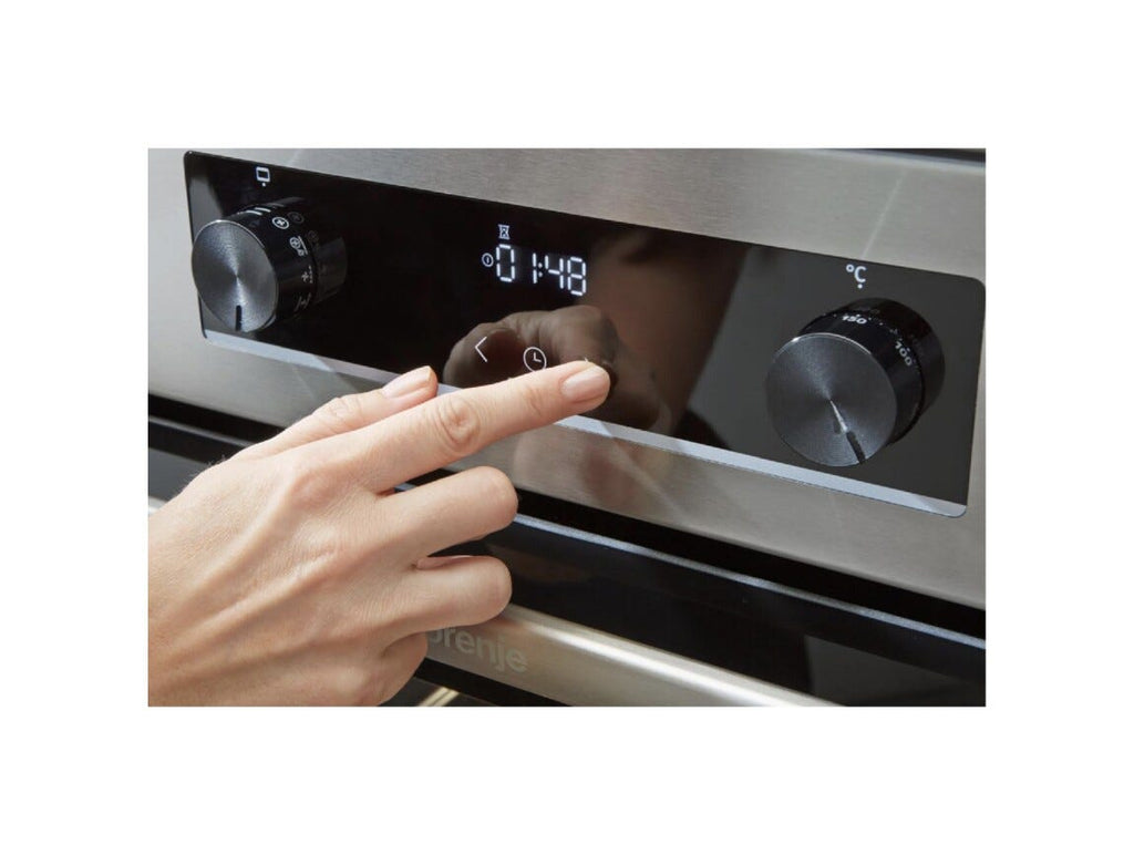 Gorenje GEIT5C60WPG Cucina da accosto cm. 50 - 4 zone induzione + 1 forno elettrico - bianco/nero