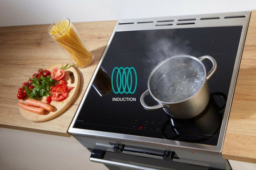 Gorenje GEIT5C61XPG Cucina da accosto cm. 50 - 4 zone induzione + 1 forno elettrico - inox/nero