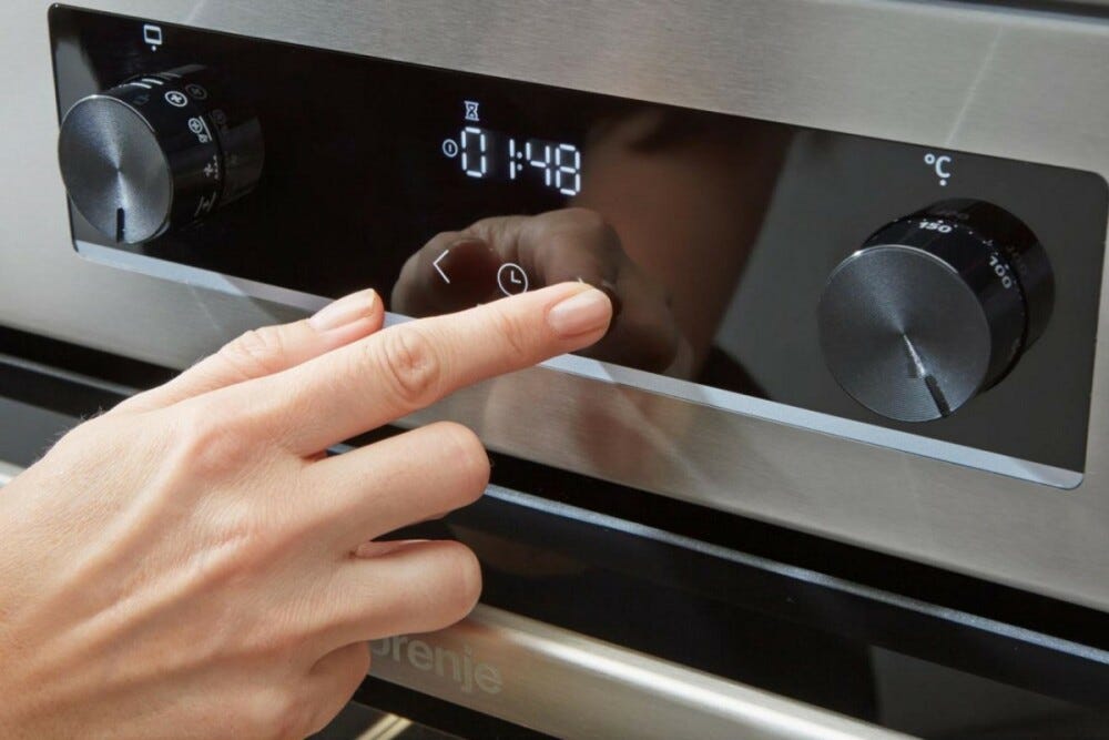 Gorenje GEIT5C61XPG Cucina da accosto cm. 50 - 4 zone induzione + 1 forno elettrico - inox/nero