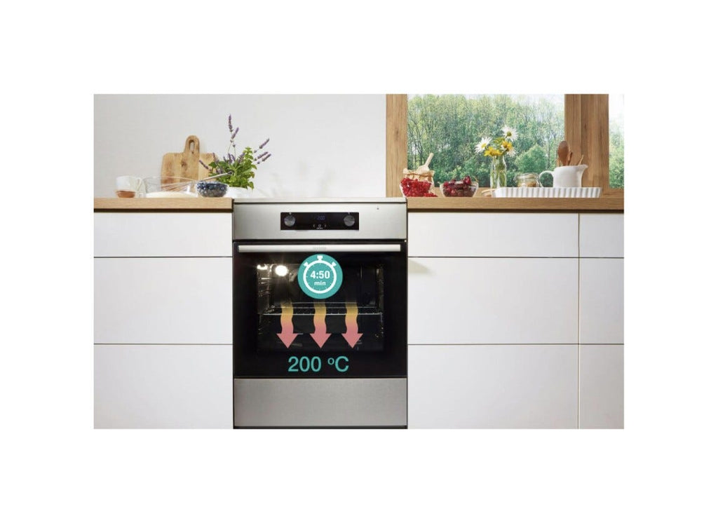 Gorenje GECS5B70CLI Cucina da accosto cm. 50 - 4 zone elettriche + 1 forno elettrico - beige
