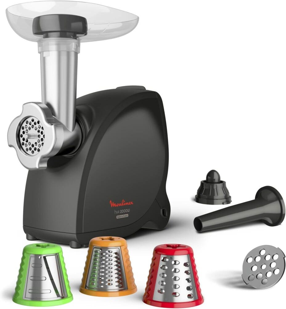 Moulinex ME472832 HV4 Tritacarne 2000 W - nero / inox