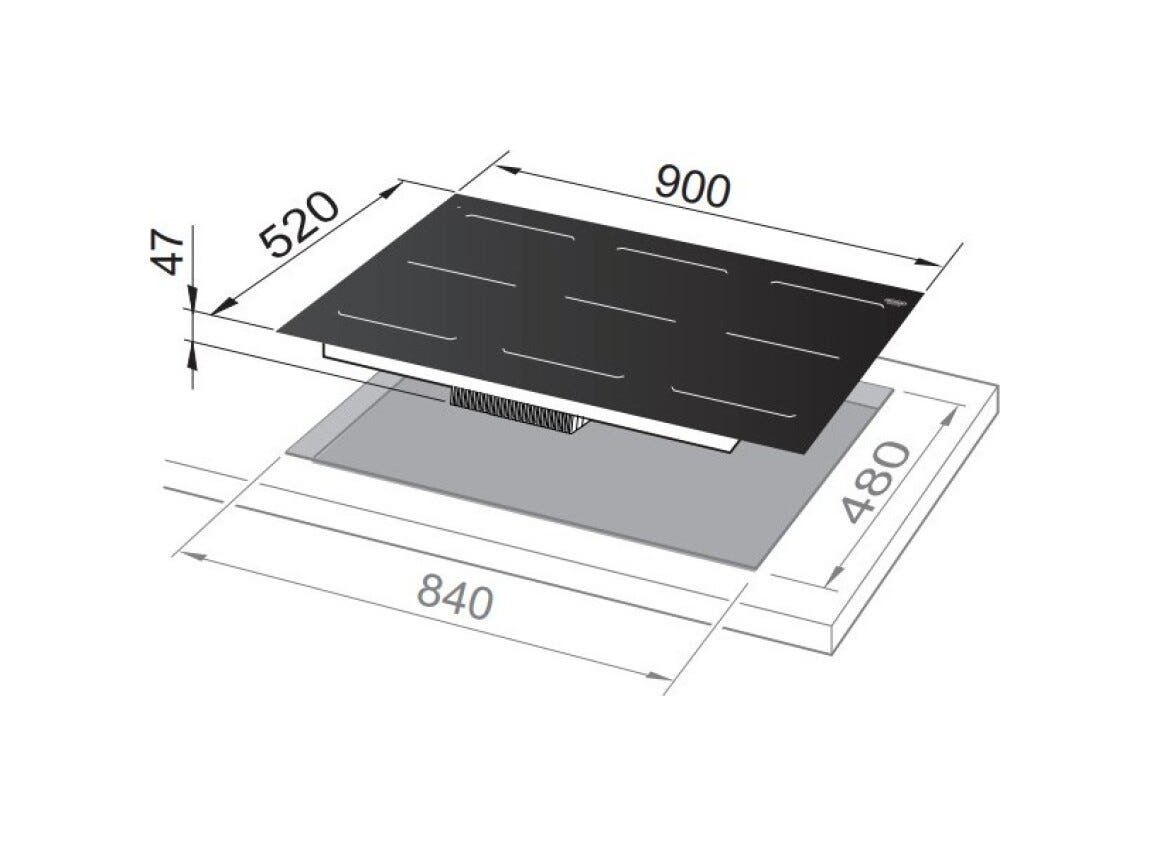 De Longhi SLI906 Piano cottura a induzione cm. 90 - nero