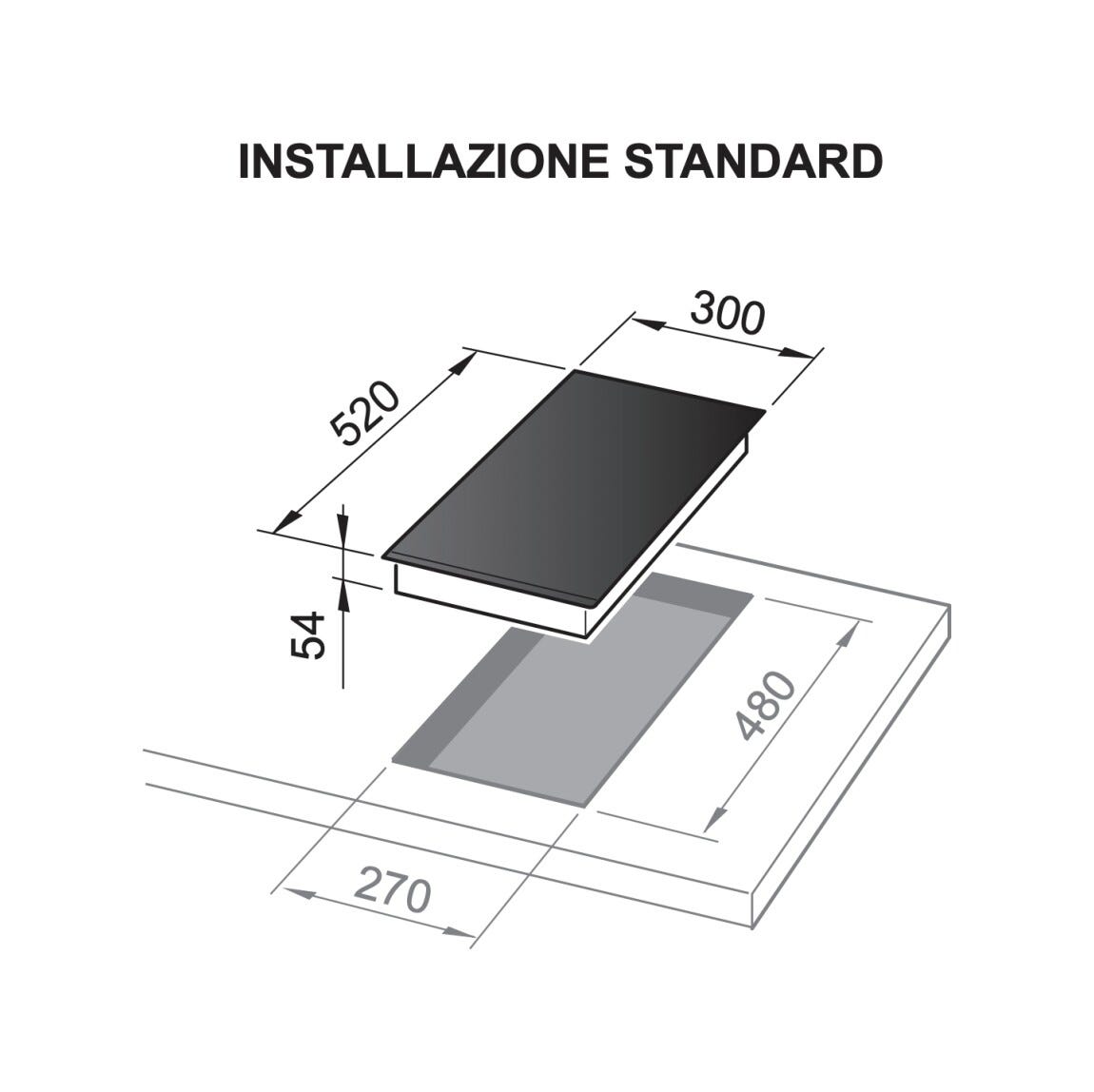 De Longhi SLI302 Piano cottura a induzione cm. 30 - nero