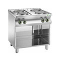 Fimar CC74P Cucina da accosto cm. 80 - 4 piastre elettriche + 1 vano a giorno - inox