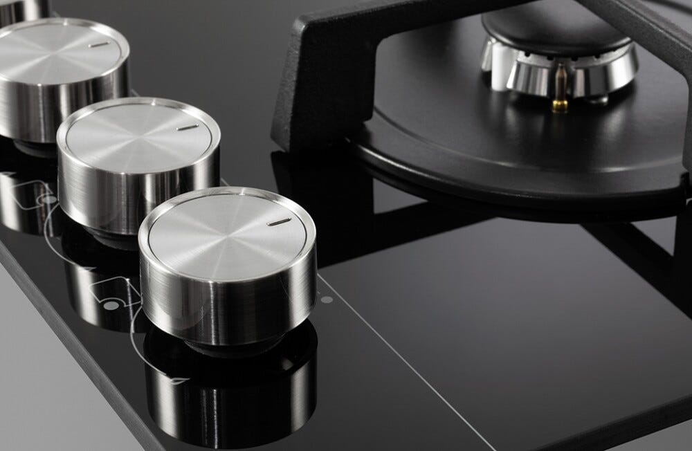 De Longhi NSL460T Piano cottura a gas cm. 60 - vetro tortora