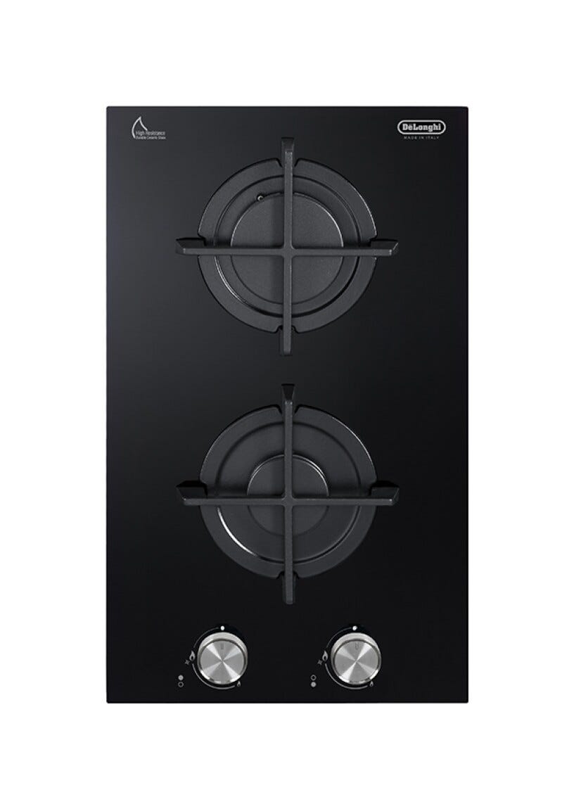 De Longhi NSL230NC Piano cottura a gas cm. 30 - vetroceramica nero