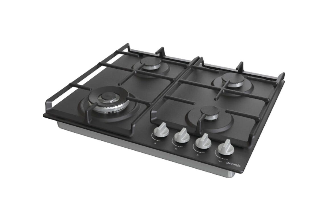 Gorenje GW641EXB Piano cottura a gas cm. 60 - nero