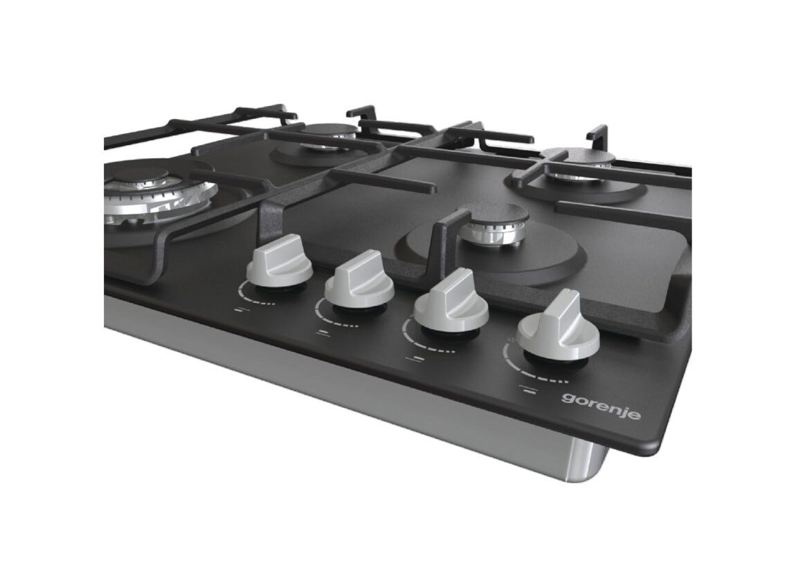 Gorenje GW641EXB Piano cottura a gas cm. 60 - nero