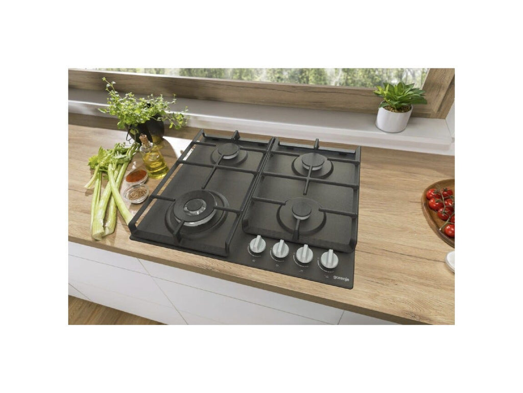 Gorenje GW641EXB Piano cottura a gas cm. 60 - nero