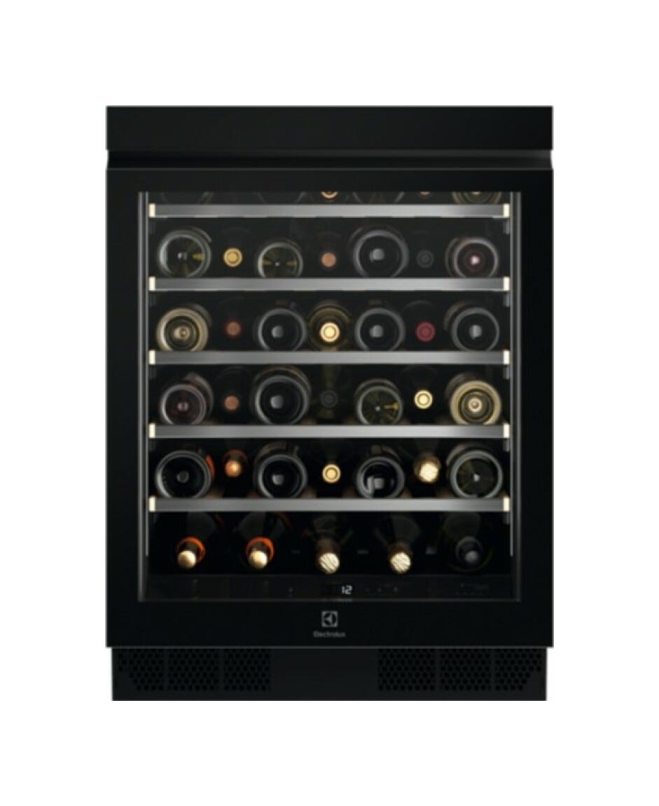Electrolux EWUS040B8B 800 Cantina vino da incasso cm.60 h.82 - 40 bottiglie - nero