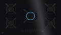 AEG HKB95453NB on Glass Piano cottura a gas cm. 90 - nero