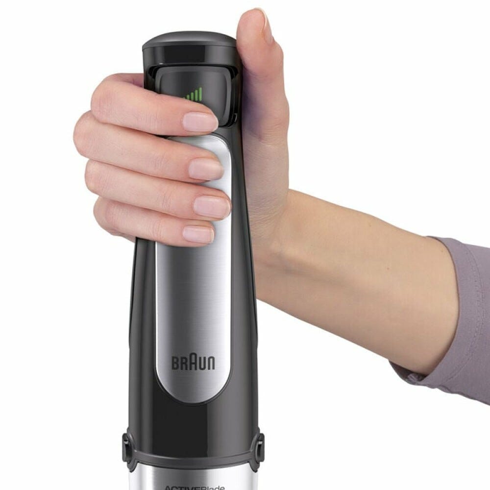 Braun MQ7045 X Minipimer MultiQuick 7 Frullatore a immersione 1000w - nero/inox