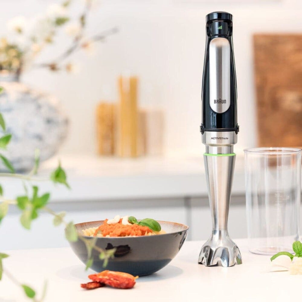 Braun MQ7000X Minipimer MultiQuick 7 Frullatore a immersione 1000w - nero/inox