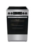 Gorenje GECS5C70XA Cucina da accosto cm. 50 - 4 zone cottura elettriche + 1 forno elettrico - inox/nero
