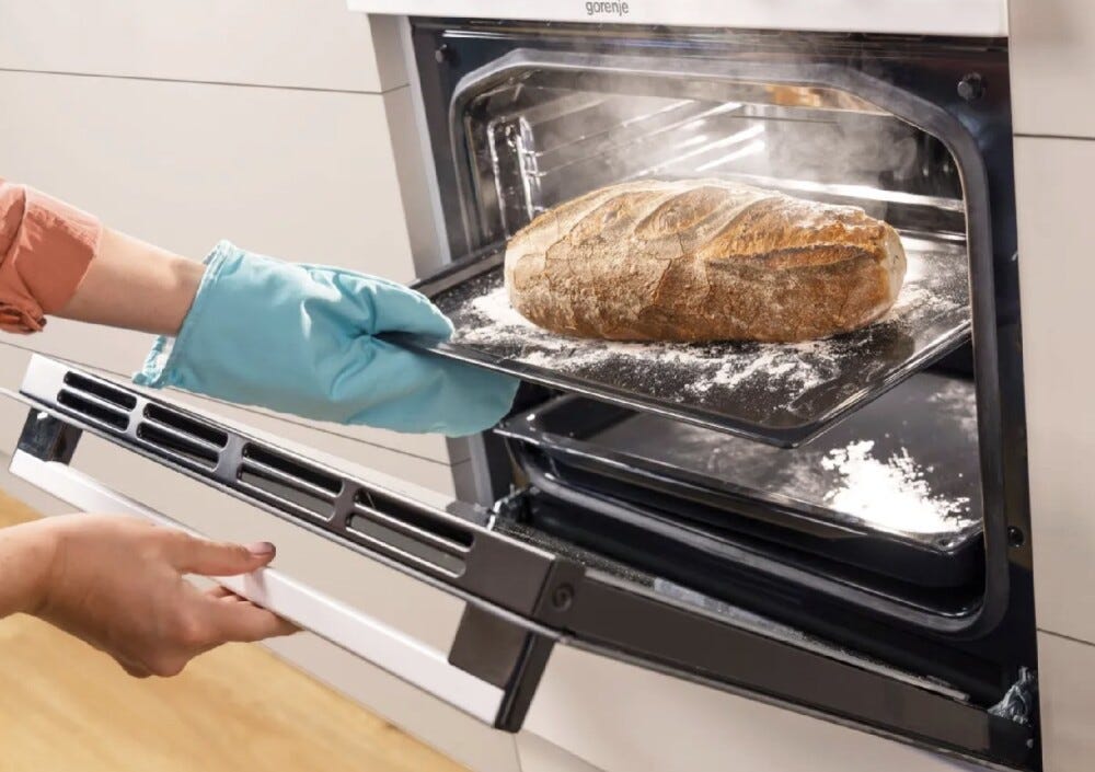 Gorenje GECS5C70XA Cucina da accosto cm. 50 - 4 zone cottura elettriche + 1 forno elettrico - inox/nero