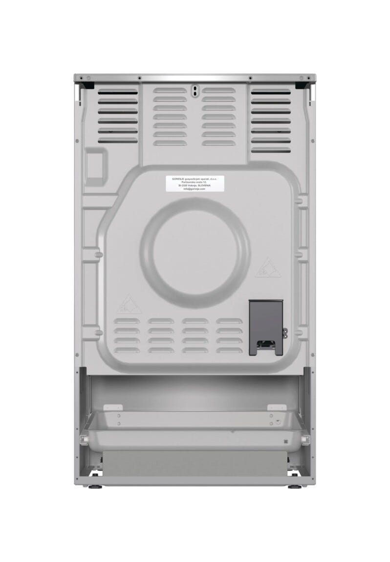 Gorenje GECS5C70XA Cucina da accosto cm. 50 - 4 zone cottura elettriche + 1 forno elettrico - inox/nero